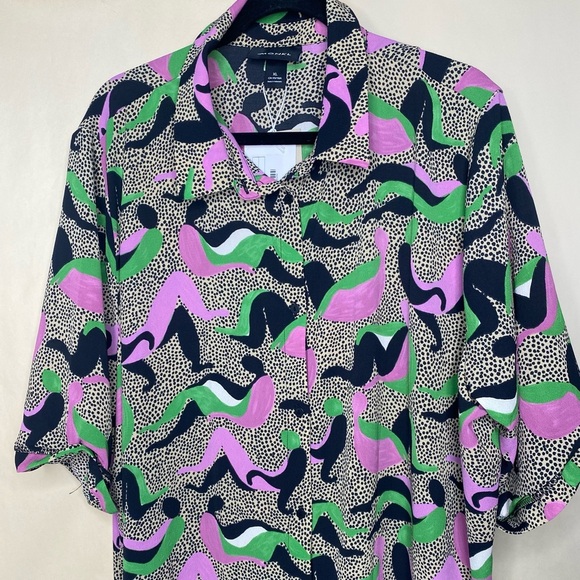 Monkl Shirt Dress Short Sleeve Sustainable Sz XL New WithTags - Picture 7 of 12